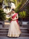 Lehenga Choli Jacquard chex