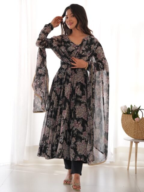 Rani Anti Fit Anarkali Suit Set