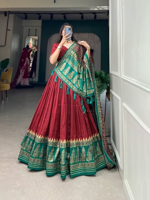 Lehenga Choli Tussar Silk