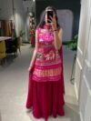 Kurti Plazo Set Gaji Silk