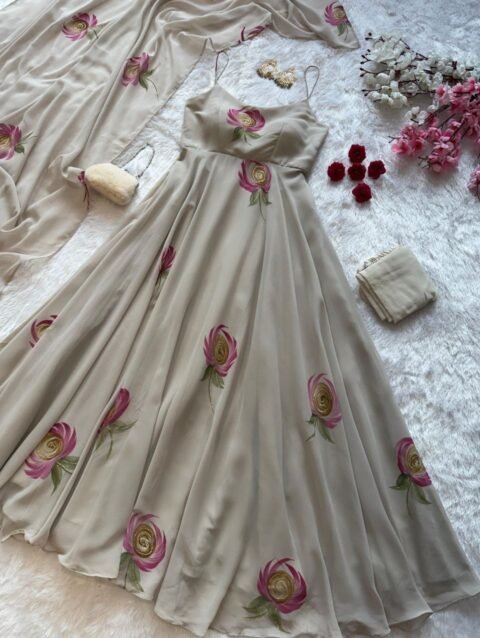 Anarkali Gown Set  Georgette